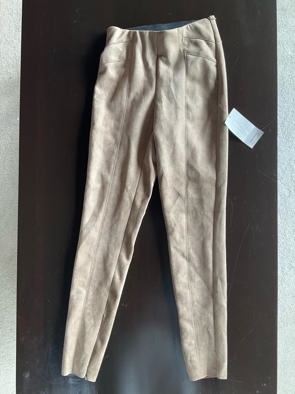 NWT Zara Suedette Leggings